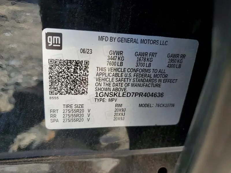 2023 CHEVROLET TAHOE K1500  