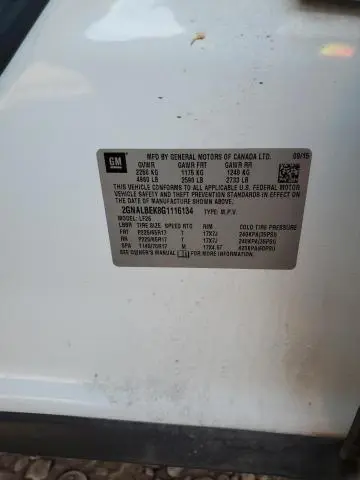 2016 CHEVROLET EQUINOX LS  