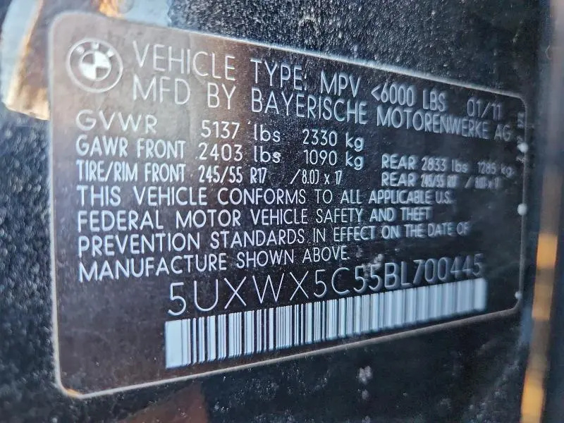 2011 BMW X3 XDRIVE28I  