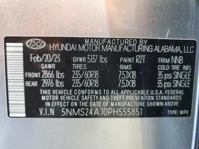 2023 HYUNDAI SANTA FE SEL  