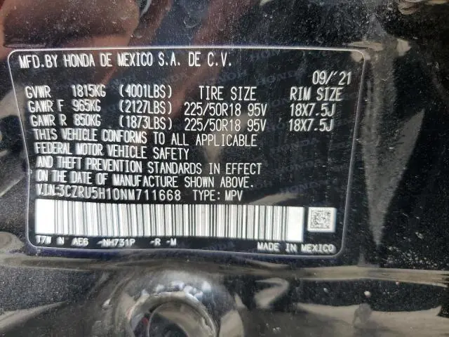 2022 HONDA HR-V SPORT  