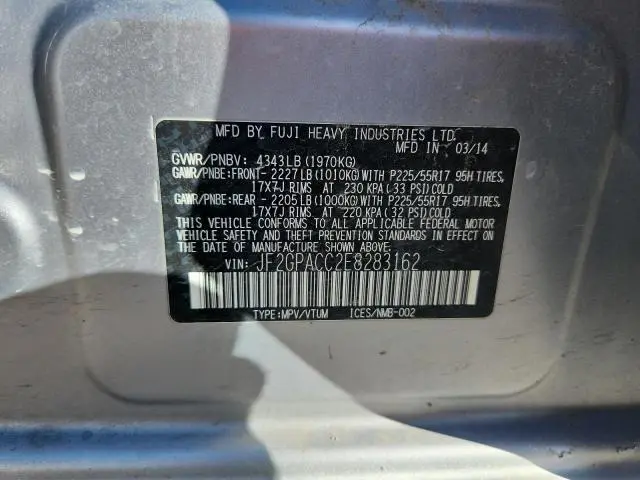 2014 SUBARU XV CROSSTREK 2.0 PREMIUM  