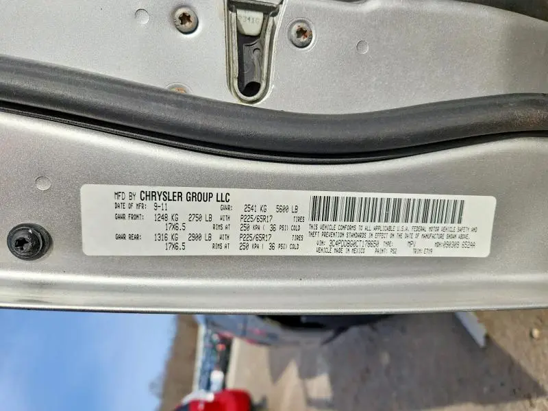 2012 DODGE JOURNEY SXT  