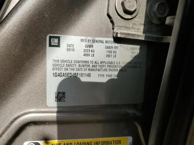 2011 BUICK LACROSSE CX  