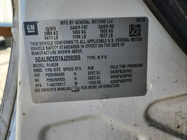 2010 BUICK ENCLAVE CXL  