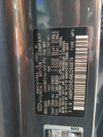 2021 HYUNDAI PALISADE LIMITED  