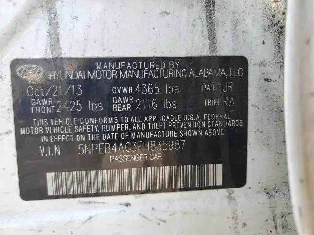 2014 HYUNDAI SONATA GLS  