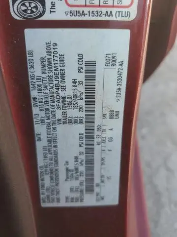2014 FORD FIESTA SE  