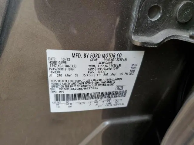2013 FORD EDGE SEL  