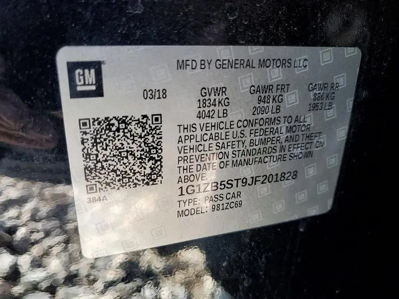 2018 CHEVROLET MALIBU LS  