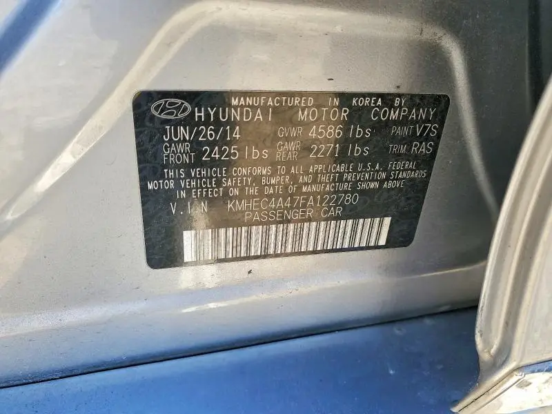 2015 HYUNDAI SONATA HYBRID  