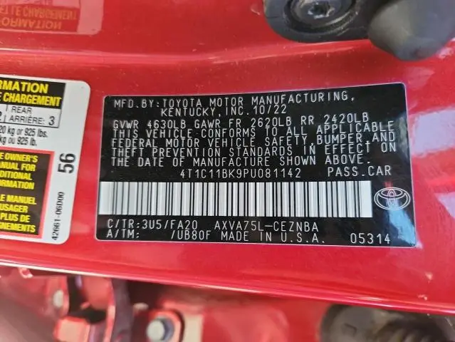 2023 TOYOTA CAMRY LE  