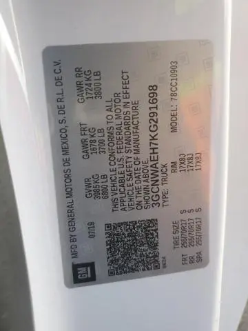 2019 CHEVROLET SILVERADO C1500  