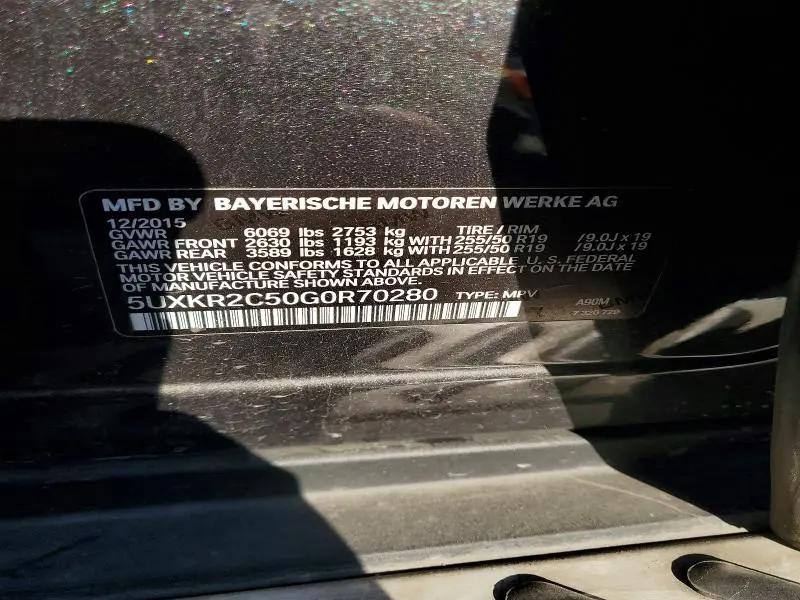 2016 BMW X5 SDRIVE35I  