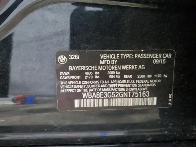 2016 BMW 328 XI SULEV