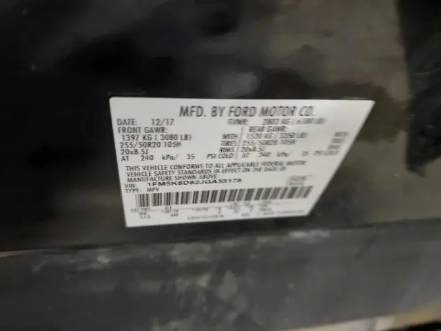 2018 FORD EXPLORER XLT  