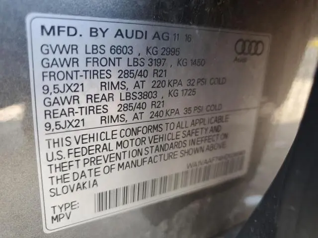 2017 AUDI Q7 PRESTIGE  