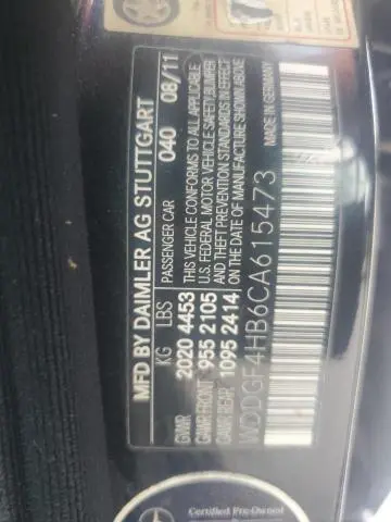 2012 MERCEDES-BENZ C 250  