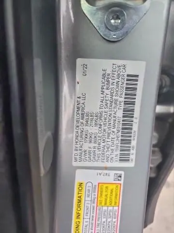 2022 HONDA CIVIC SPORT  