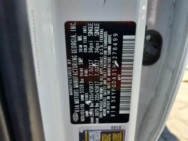 2017 KIA SORENTO LX  