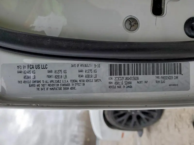 2016 DODGE CHALLENGER R/T SCAT PACK  