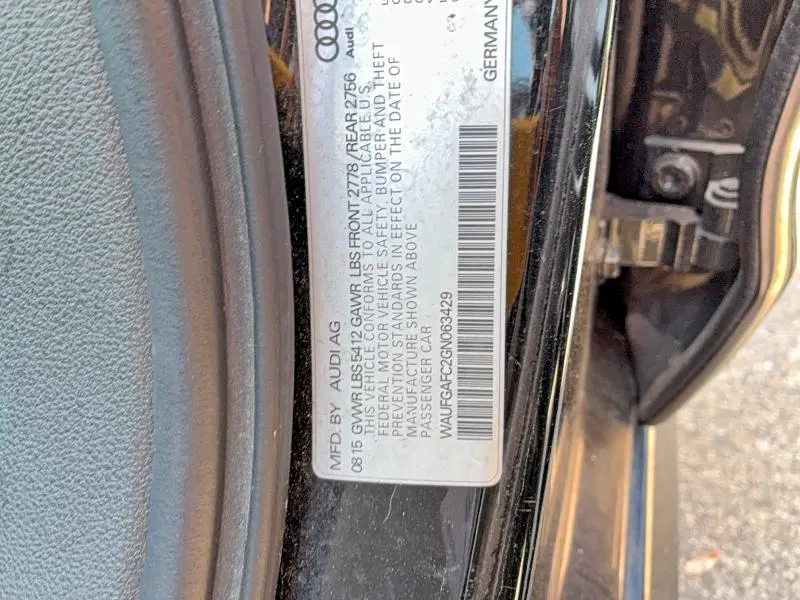 2016 AUDI A6 PREMIUM PLUS  