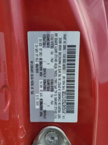 2016 MAZDA MX-5 MIATA SPORT  