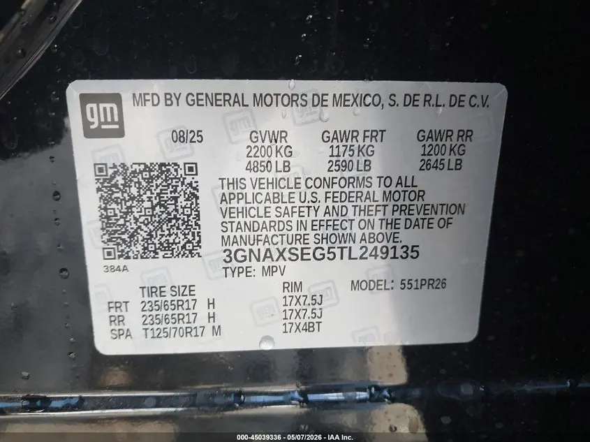 2026 CHEVROLET EQUINOX AWD ACTIV
