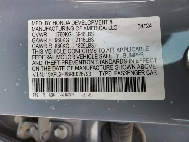 2024 HONDA CIVIC SPORT  