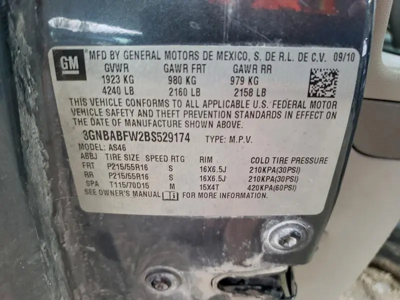 2011 CHEVROLET HHR LT  