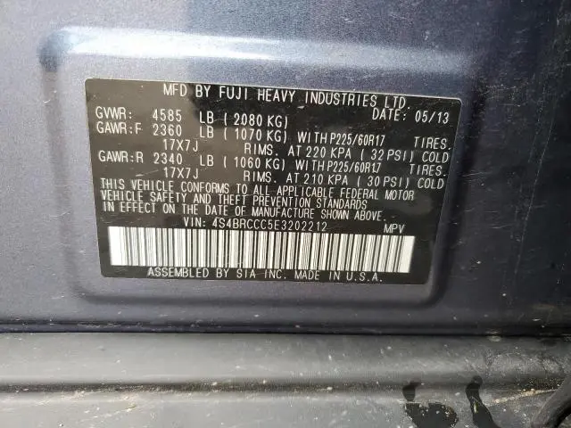 2014 SUBARU OUTBACK 2.5I PREMIUM  