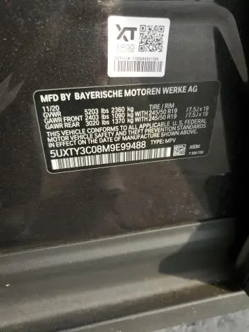 2021 BMW X3 SDRIVE30I  