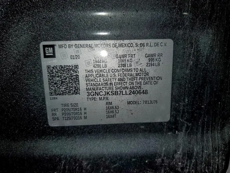 2020 CHEVROLET TRAX LS  