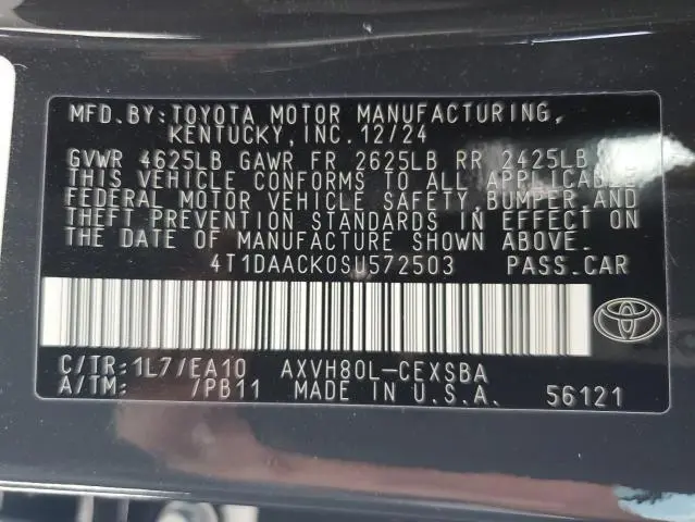 2025 TOYOTA CAMRY XSE