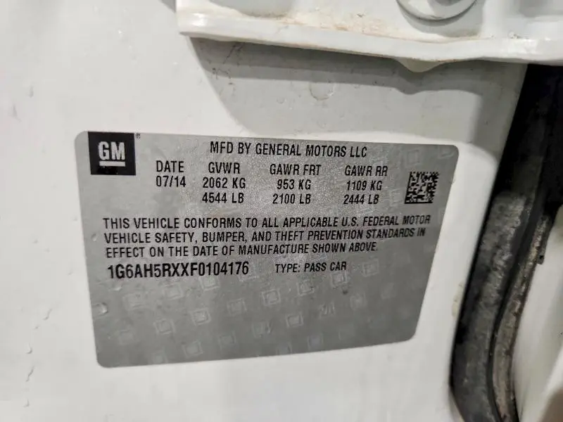 2015 CADILLAC ATS LUXURY  