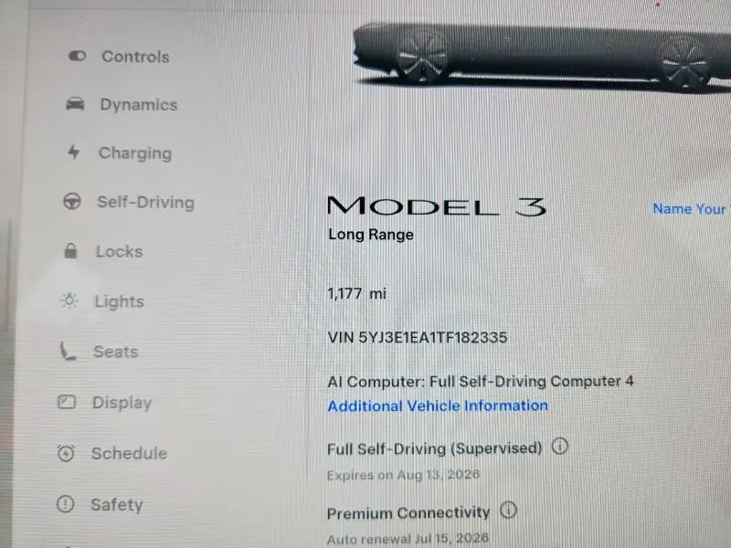 2026 TESLA MODEL 3   
