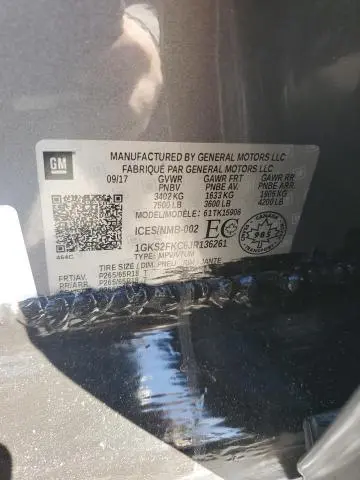 2018 GMC YUKON XL K1500 SLE  