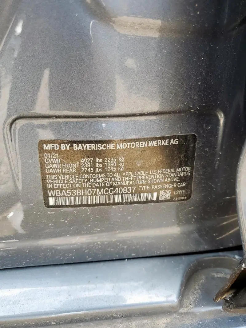 2021 BMW 530 I  