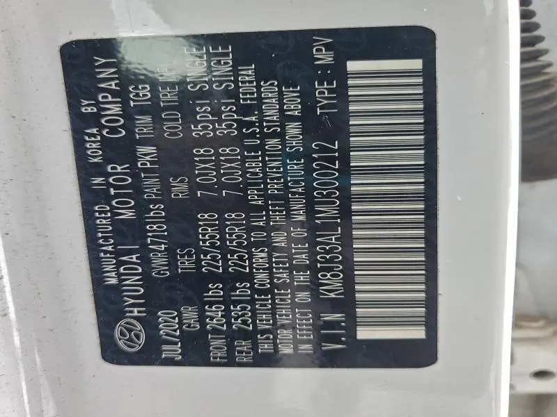 2021 HYUNDAI TUCSON LIMITED  