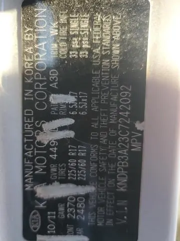 2012 KIA SPORTAGE BASE  