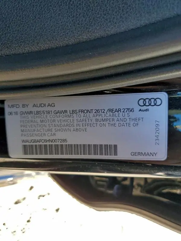 2017 AUDI A6 PREMIUM PLUS  