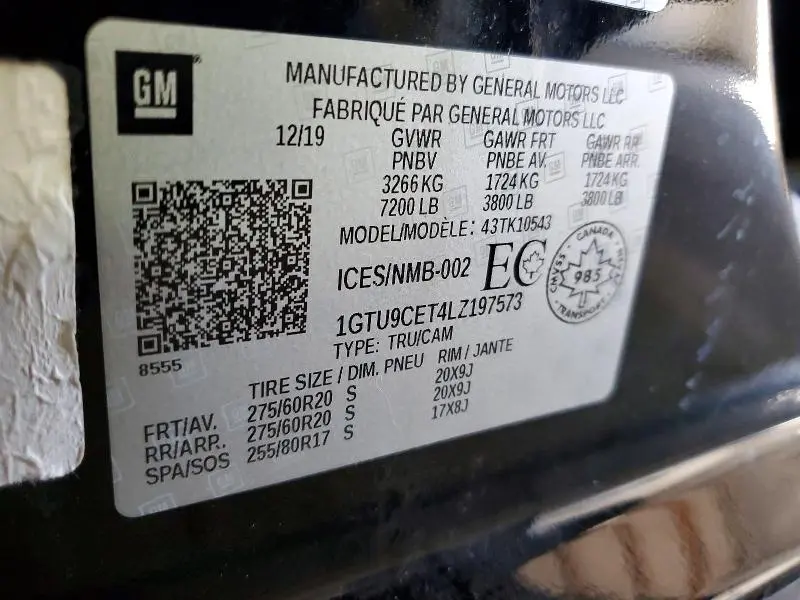 2020 GMC SIERRA K1500 ELEVATION  