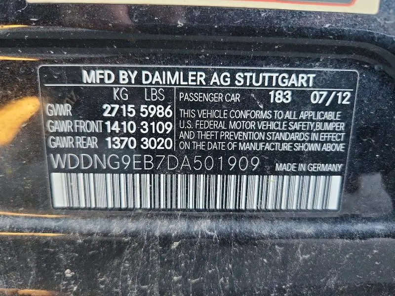 2013 MERCEDES-BENZ S 550 4MATIC  