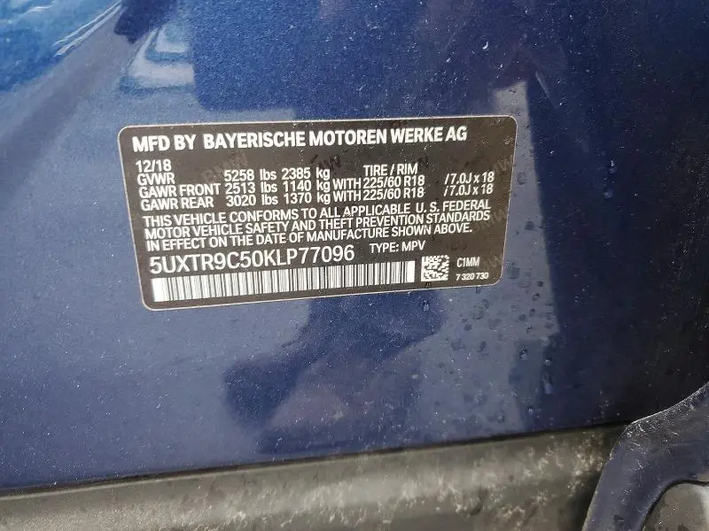 2019 BMW X3 XDRIVE30I  