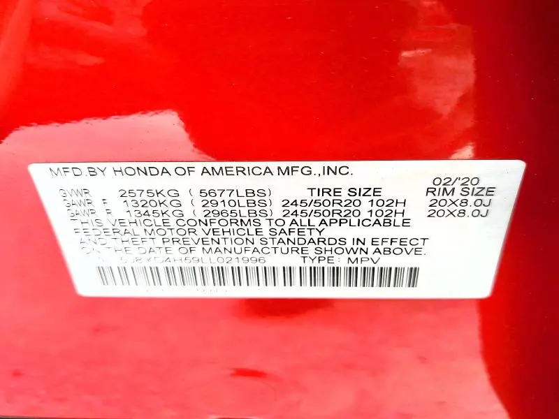 2020 ACURA MDX TECHNOLOGY  