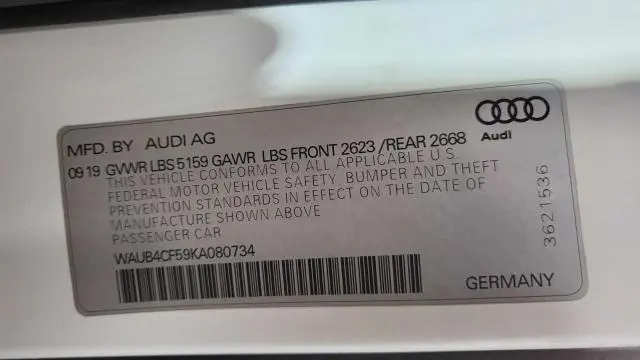 2019 AUDI S5 PREMIUM PLUS  