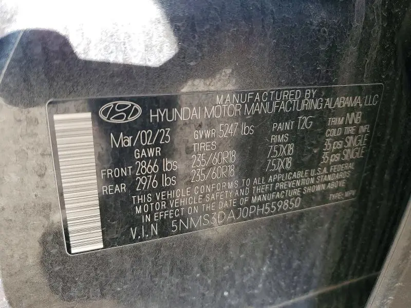 2023 HYUNDAI SANTA FE SEL PREMIUM  