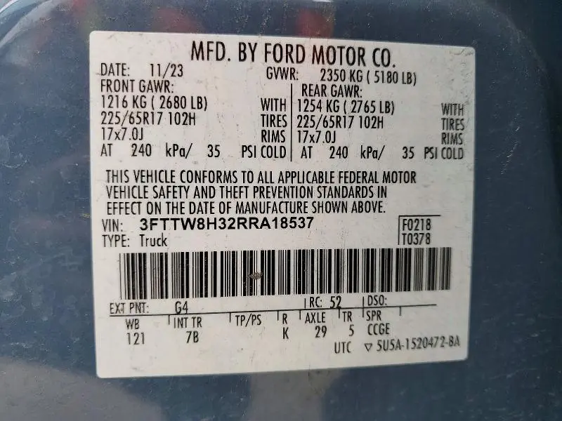 2024 FORD MAVERICK XLT  