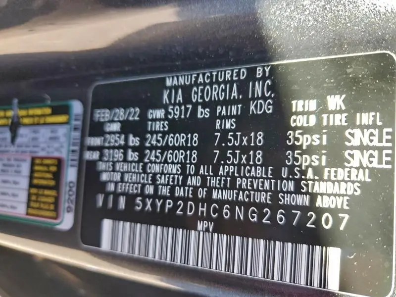 2022 KIA TELLURIDE LX  