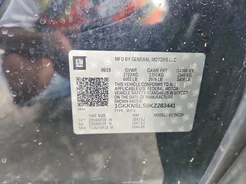 2019 GMC ACADIA SLE  